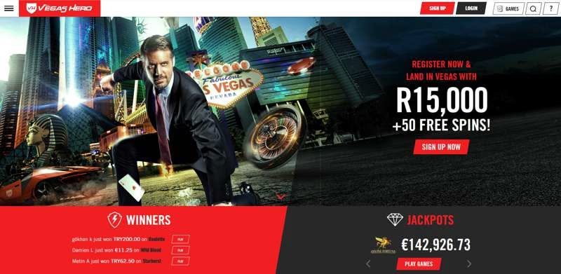 Vegas hero, vegashero login